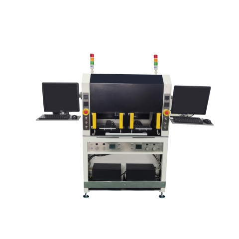 雙Y軸雙工作平臺，雙閥體六軸點膠機